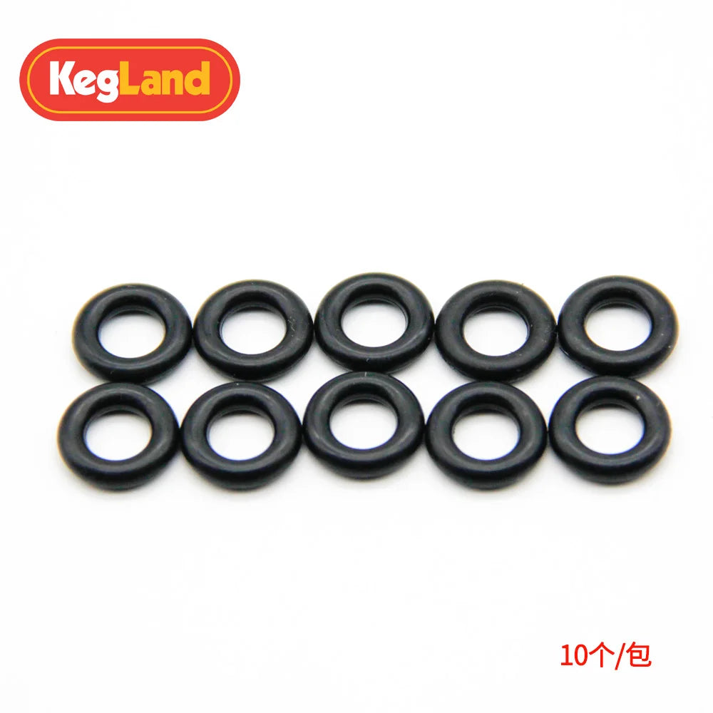 KEGLAND schwarze Dichtungssätze, 10 Stück Pfosten-O-Ring und 10 Stück Dip-Rohr, O-Ring-Dichtungsscheibe, Bierbrauen, Barzubehör