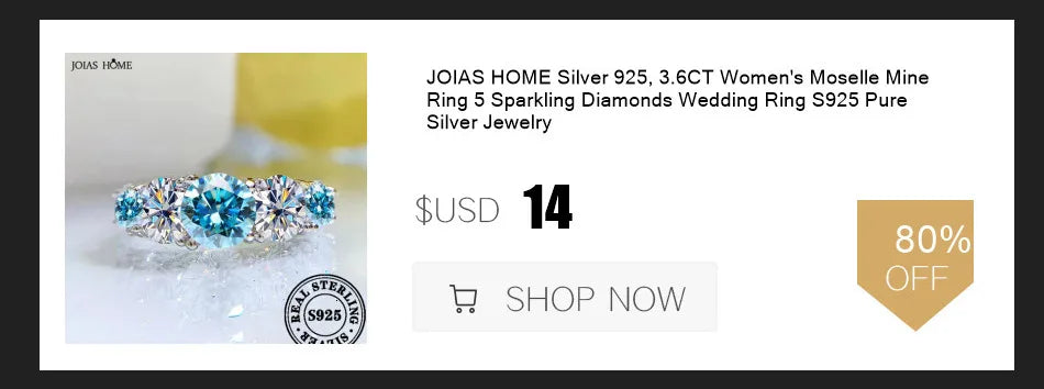 JOIAS HOME 18 Karat vergoldet 3,6 CT Alle Moissanit Ringe für Frauen 5 Steine funkelnder Diamant Ehering S925 Sterling Silber Schmuck