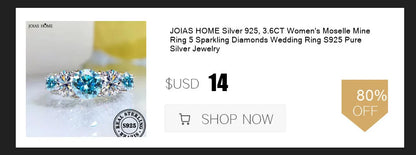 JOIAS HOME 18 Karat vergoldet 3,6 CT Alle Moissanit Ringe für Frauen 5 Steine funkelnder Diamant Ehering S925 Sterling Silber Schmuck