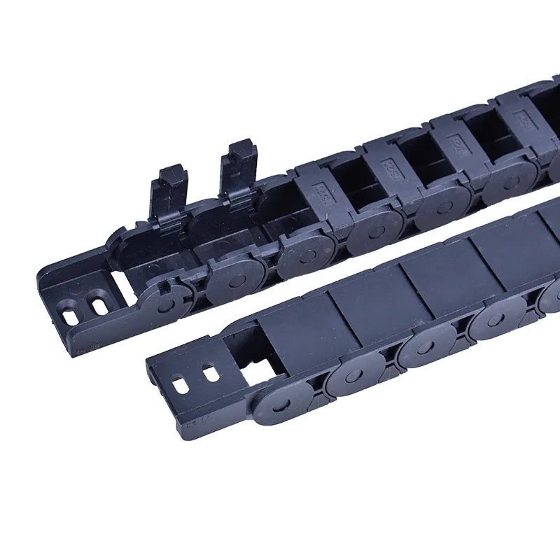Halbgeschlossene Kabelschleppkette, Energiekette 15 mm x 40 mm, für 3D-Drucker, CNC-Werkzeugmaschinen, elektronische Geräte, Schwarz, 1 m