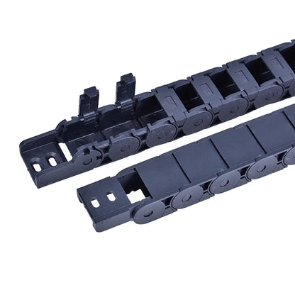 Halbgeschlossene Kabelschleppkette, Energiekette 15 mm x 40 mm, für 3D-Drucker, CNC-Werkzeugmaschinen, elektronische Geräte, Schwarz, 1 m