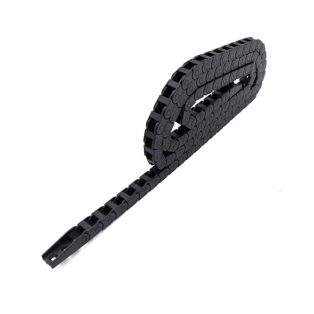 JFLO 1 Meter 5x5mm 7x7mm 10x10mm Schleppkettenbrücke, nicht öffnender Typ, technische Nylon-Kabelschutzkette