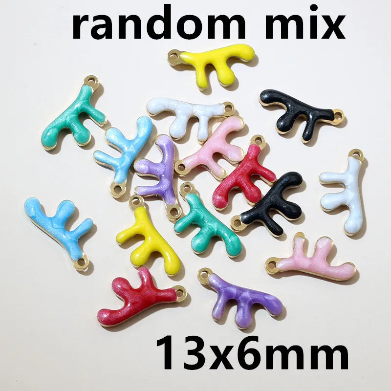 20 Stück 11x9mm Edelstahl Fisch Emaille Charms Anhänger Edelstahl DIY Schmuck Herstellung Zubehör Ergebnisse