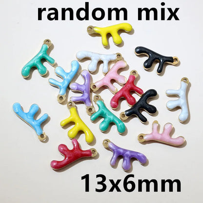 20 Stück 11x9mm Edelstahl Fisch Emaille Charms Anhänger Edelstahl DIY Schmuck Herstellung Zubehör Ergebnisse