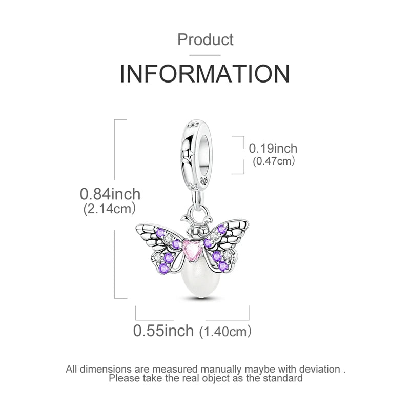 Neue 925 Sterling Silber Charms Perlen Fisch Einhorn Schmetterling Bogen Anhänger DIY Frauen Armband Schmuck Geschenk