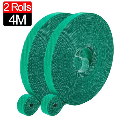20/2 m Nylon-Pflanzenbinder, Pflanzenverband, Hakenschlaufe, verstellbare Pflanzenunterstützung, wiederverwendbares Verschlussband für Hausgarten-Zubehör