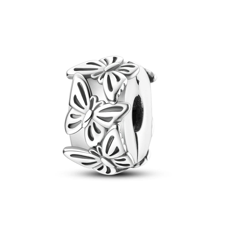 Heißer Verkauf 925 Silber Schmetterling Chamäleon Eule Sonnenblume Charms Fit Original Armband Halskette DIY Perle Für Frauen Schmuck