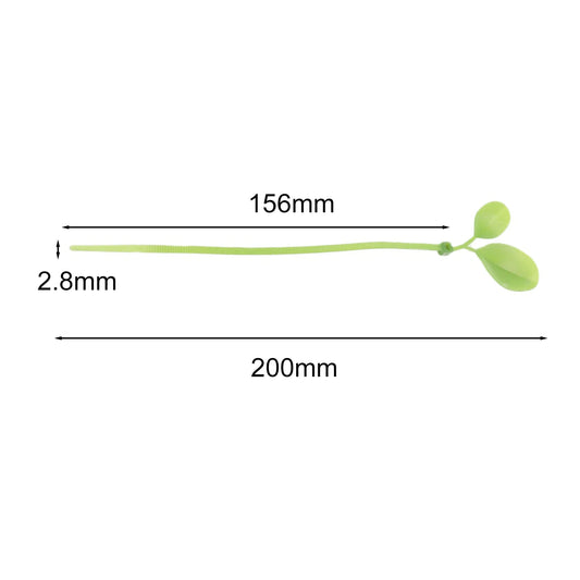 Sichere Pflanzenstützsysteme, Pflanzenbefestigungen, 20 cm Blatt-Kabelbinder, dekorative Blattform, einfach anzubringen, sicherer Halt