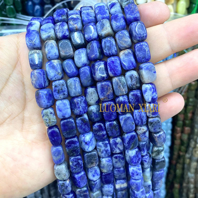 Natürliche Stein 8x12MM Unregelmäßige Raw Grün Taiwan Jade Jaspis Lose Spacer Perlen für Schmuck Machen Diy Armband zubehör 15''