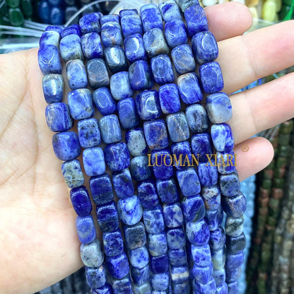 Natürliche Stein 8x12MM Unregelmäßige Raw Grün Taiwan Jade Jaspis Lose Spacer Perlen für Schmuck Machen Diy Armband zubehör 15''