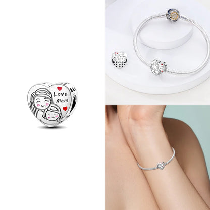 Neue Charms-Perle aus 925er-Sterlingsilber, rosa Schmetterling, leuchtende Glühwürmchen, baumelnd, passend für Armreifen, Halskette, DIY-Schmuck, Frauen-Geschenk