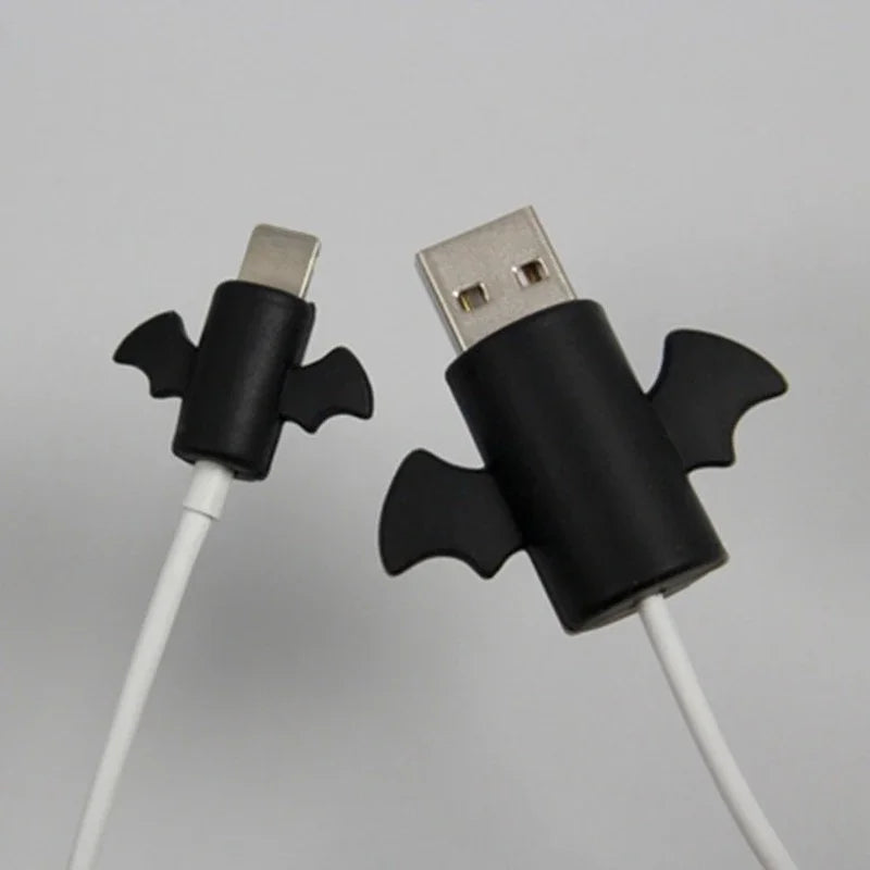 1 Set Datenkabel Stecker Abdeckung Fall Engel Flügel Kabel Protector Wickler Ladeleitung USB Kabel Halter Organizer Hülse