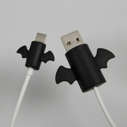 1 Set Datenkabel Stecker Abdeckung Fall Engel Flügel Kabel Protector Wickler Ladeleitung USB Kabel Halter Organizer Hülse
