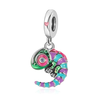 Tier-Serie, 925er-Sterlingsilber, Qualle, Pfau, Schildkröte, Kaninchen, Frosch, Charm, passend für DIY-Armbänder, Halsketten, Geschenke für Kinder