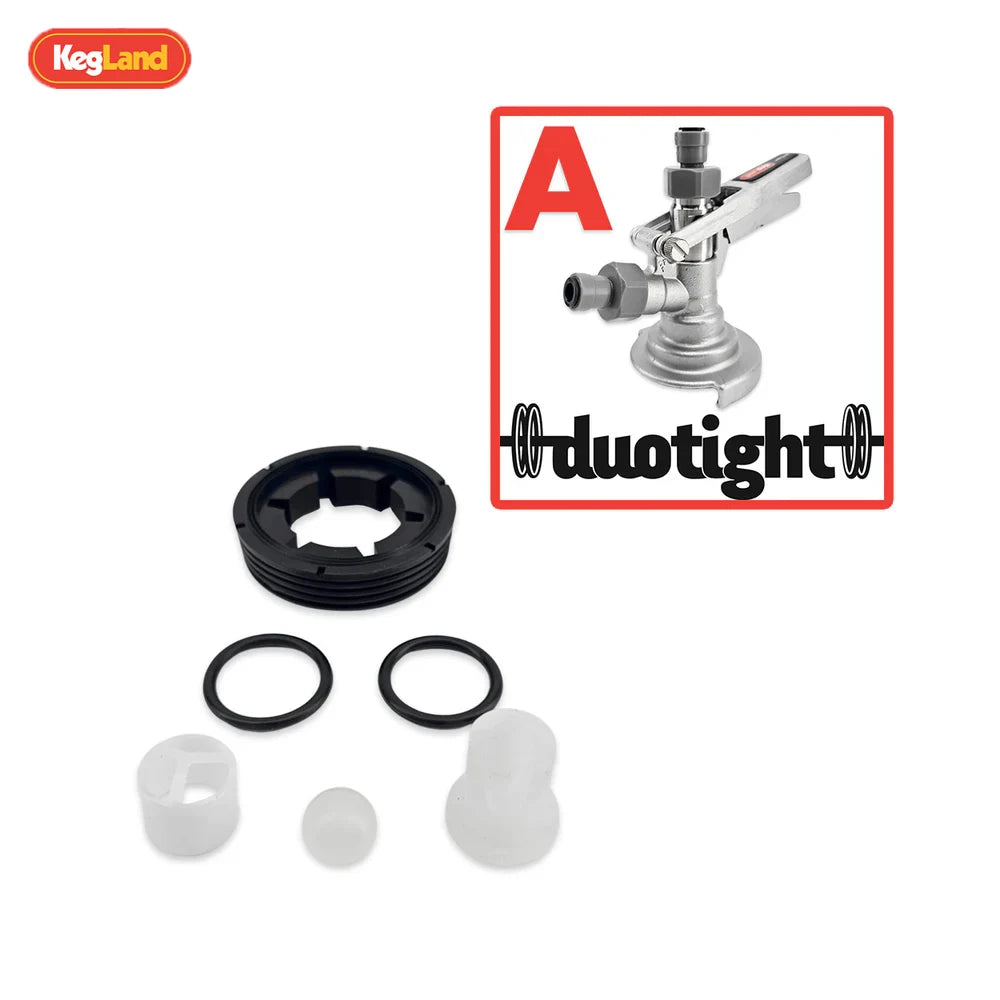 KegLand Silikon-O-Ring-Dichtungssätze, schwarze Dichtungen, passend für D- und S/A-Typ Keg-Kupplungen, Heimbrauen