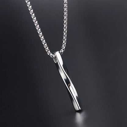 Edelstahl Twist Squre Säulenförmige Feuerbestattung Urne Anhänger Schmuck Asche Memorial Andenken Zubehör 3 Farben 43*6mm