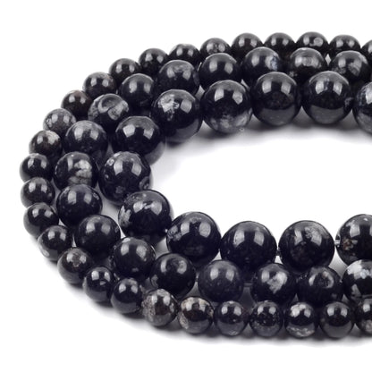 Natürliche Stein Perlen 6 8 10 12mm Schwarz Gold Farbe Linie Achate Runde Perlen Für Schmuck Machen DIY handgemachte Armband Halskette 15''