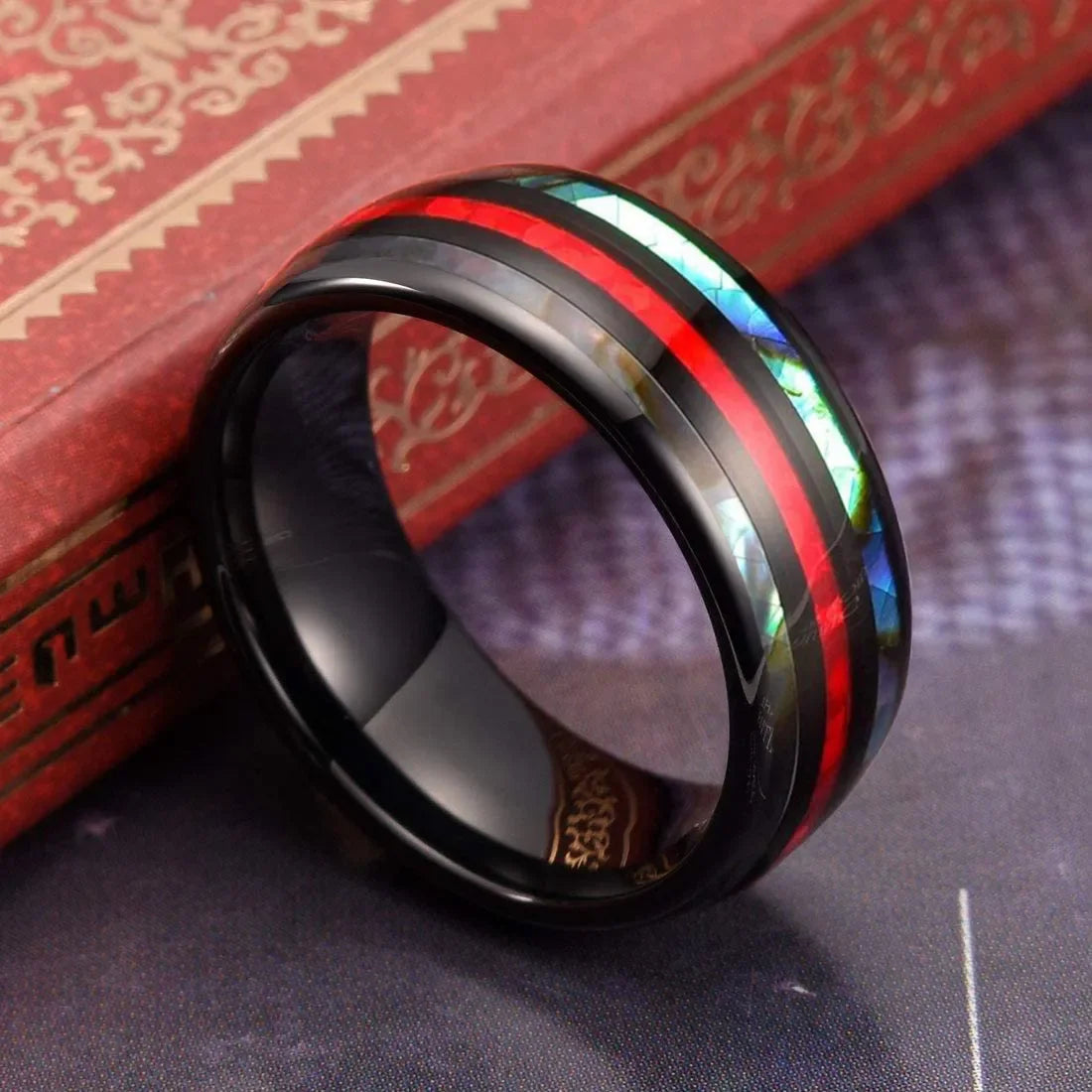 Mode Wikinger Baum des Lebens Edelstahl Abalone Muschel ringe für Männer Odin Norse Wikinger Runen ringe Retro Amulett Schmuck Geschenk