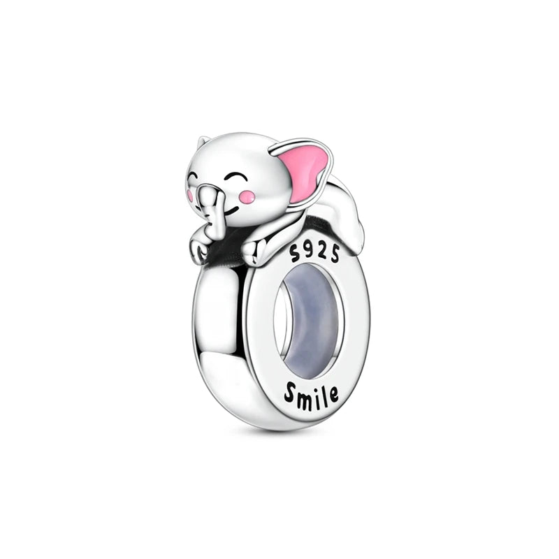 Neue Original 925 Silber Sterling Charms Perlen Anhänger Katze Hund Löwe Tiger Mädchen Junge Charms Fit Armband Frau Mode Schmuck Geschenk