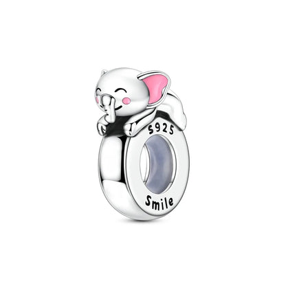Neue Original 925 Silber Sterling Charms Perlen Anhänger Katze Hund Löwe Tiger Mädchen Junge Charms Fit Armband Frau Mode Schmuck Geschenk