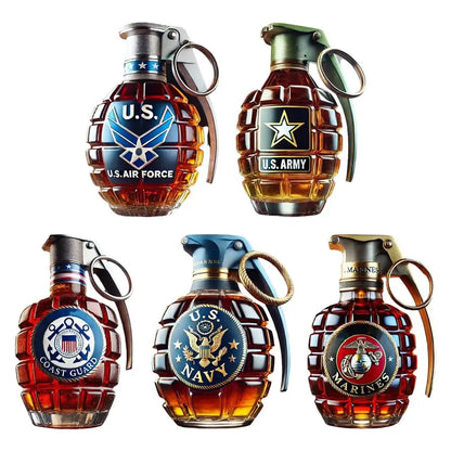 Whiskey-Dekanter-Flasche, Granatform aus Borosilikatglas mit luftdichtem Korken, langlebiges Hausbarzubehör für Scotch/Wein/Schnaps