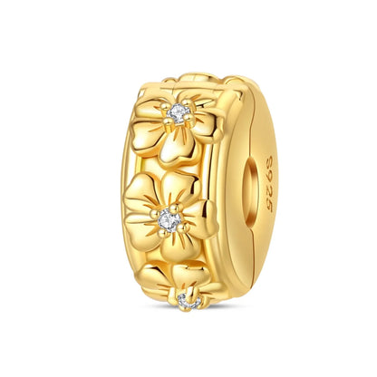 Gold-Serie, DIY-Charms, Original-Charms aus 925er-Sterlingsilber mit eingelegtem Zirkonium, Sonnen- und Leoparden-Anhänger, passend für Armbänder, Schmuck, Geschenkmarkierung