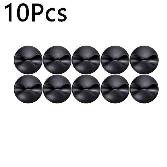 1-10PCS Klebstoff Kabel Clips Silikon Kabel Organizer Desktop Wand Ladekabel Kopfhörer Linie Mous Management USB kabel Halter
