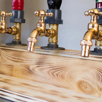 Holz Whisky Schnaps Spender Wasserhahn geformt Schuss Spender Getränke Whisky Halter für Flasche Home Bar Party Bar Zubehör