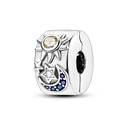 Charm Heiße Verkäufe 925 Sterling Silber Charms Perlen CZ Pave Runde Clip Charms Fit Original Armband Halskette Charms Schmuck Geschenk
