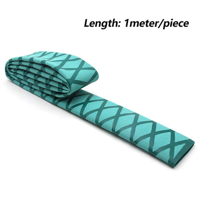 /5pcs rutsch feste Angelrute Schrumpf schlauch abdeckung 15 18 20 22 25 28 30 35 40 45 50mm Griff schützen wasserdichte Angelrute koffer