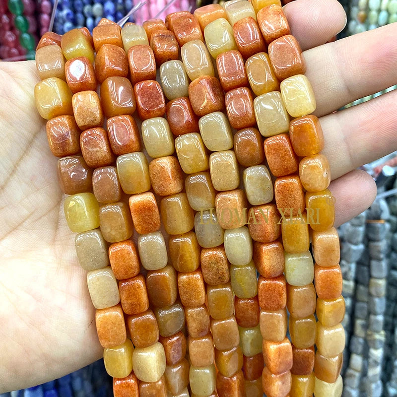 Natürliche Stein 8x12MM Unregelmäßige Raw Grün Taiwan Jade Jaspis Lose Spacer Perlen für Schmuck Machen Diy Armband zubehör 15''