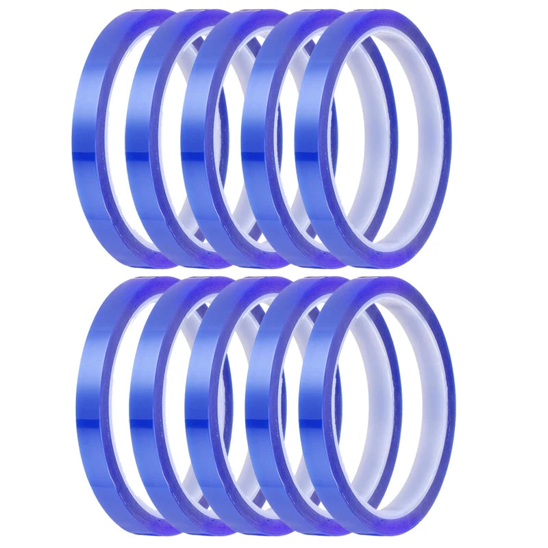 1/2/4/10 Rollen 10 mm x 33 m (108 Fuß) Wärmeband, hitzebeständiges Hochtemperaturband, Wärmeübertragungsband für Wärmesublimationspresse