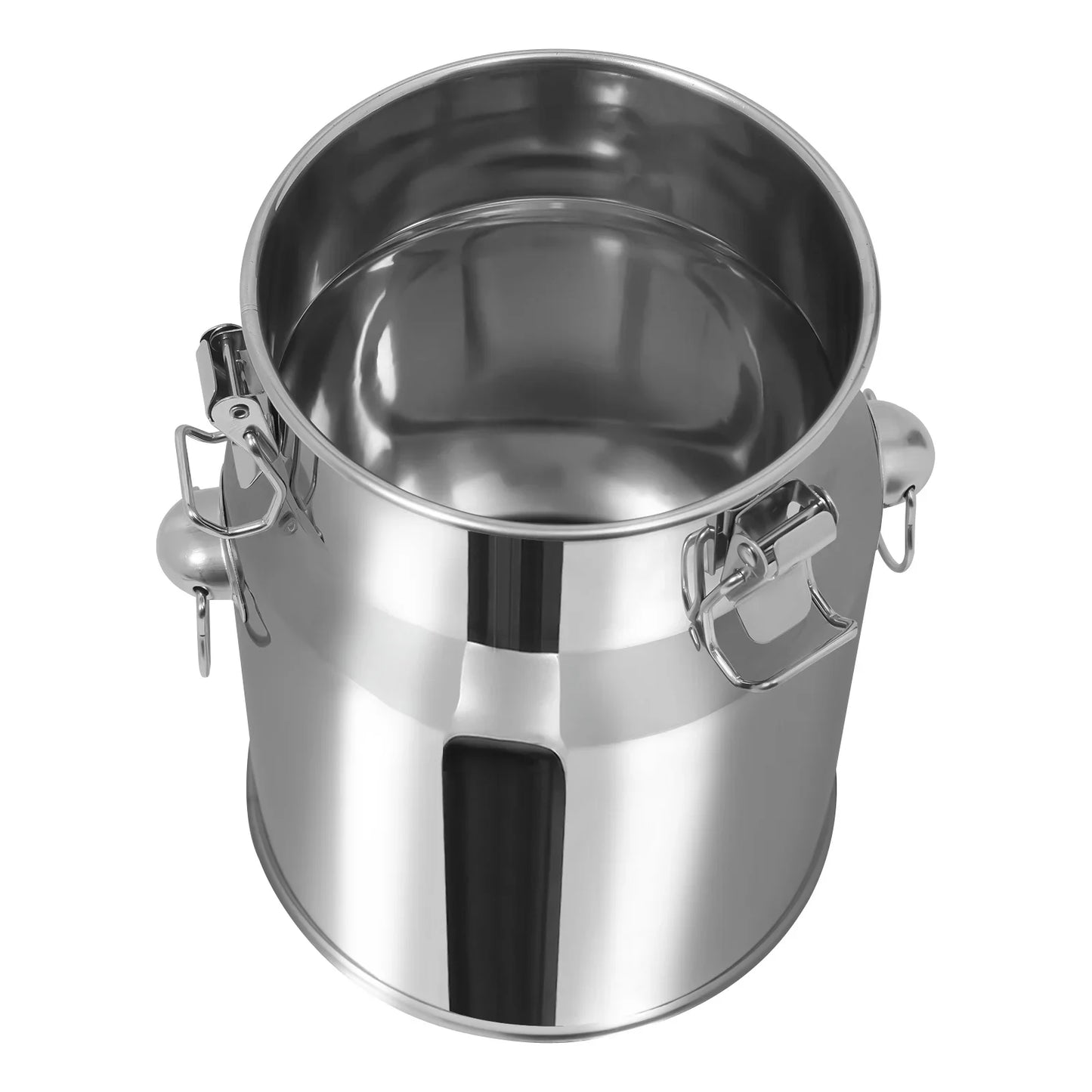 5L/1,32Gal Milchkanne aus Edelstahl, nahtloser Milchkrug, auslaufsicherer Flüssigkeitsbehälter mit dichtem Deckel und Griff