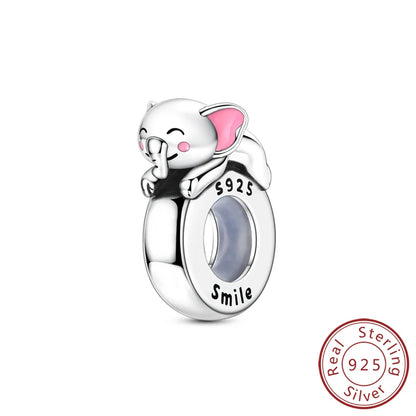 Neue Original Charms Perlen Anhänger 925 Sterling Silber Teddy Pudel Hund Katze Universal Schnalle Charms Fit Armband DIY Schmuck Geschenk