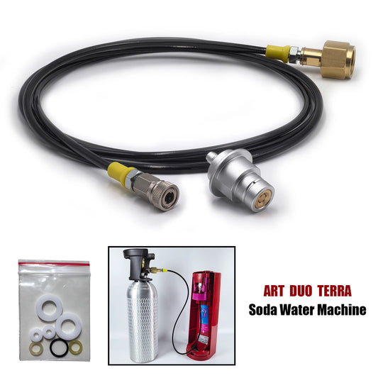 Soda Water Maker Sodastream Terra DUO Art CO2 Tank Zylinder Adapter Kit W21.8-14 G3/4 CGA320 Schnelltrennanschluss