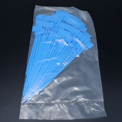 100 Stück Nylon-Kabelbinder, Etiketten, Kunststoffschlaufe, selbstsichernde Kabelbinder-Wraps, Netzwerk-Befestigungsgurte, Marker, 4 x 150 mm, 3 x 100 mm, 4 x 200 mm