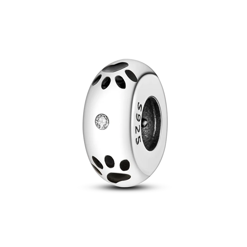 Neue Charms-Perle aus 925er-Sterlingsilber, rosa Schmetterling, leuchtende Glühwürmchen, baumelnd, passend für Armreifen, Halskette, DIY-Schmuck, Frauen-Geschenk