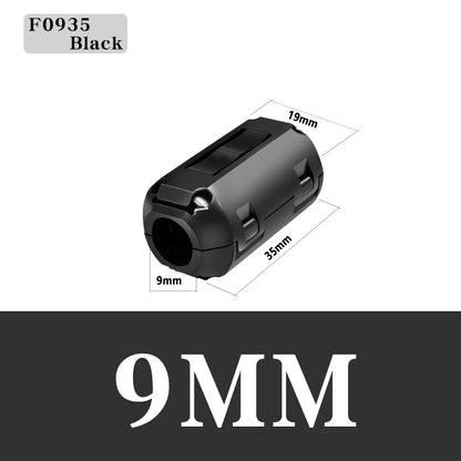 20/100PCS Ferritkern EMI Rauschunterdrücker 3,5-15mm Snap On Anti-Interferenz Schwarz RFI Filter für Kabel EMC Abschirmfilter