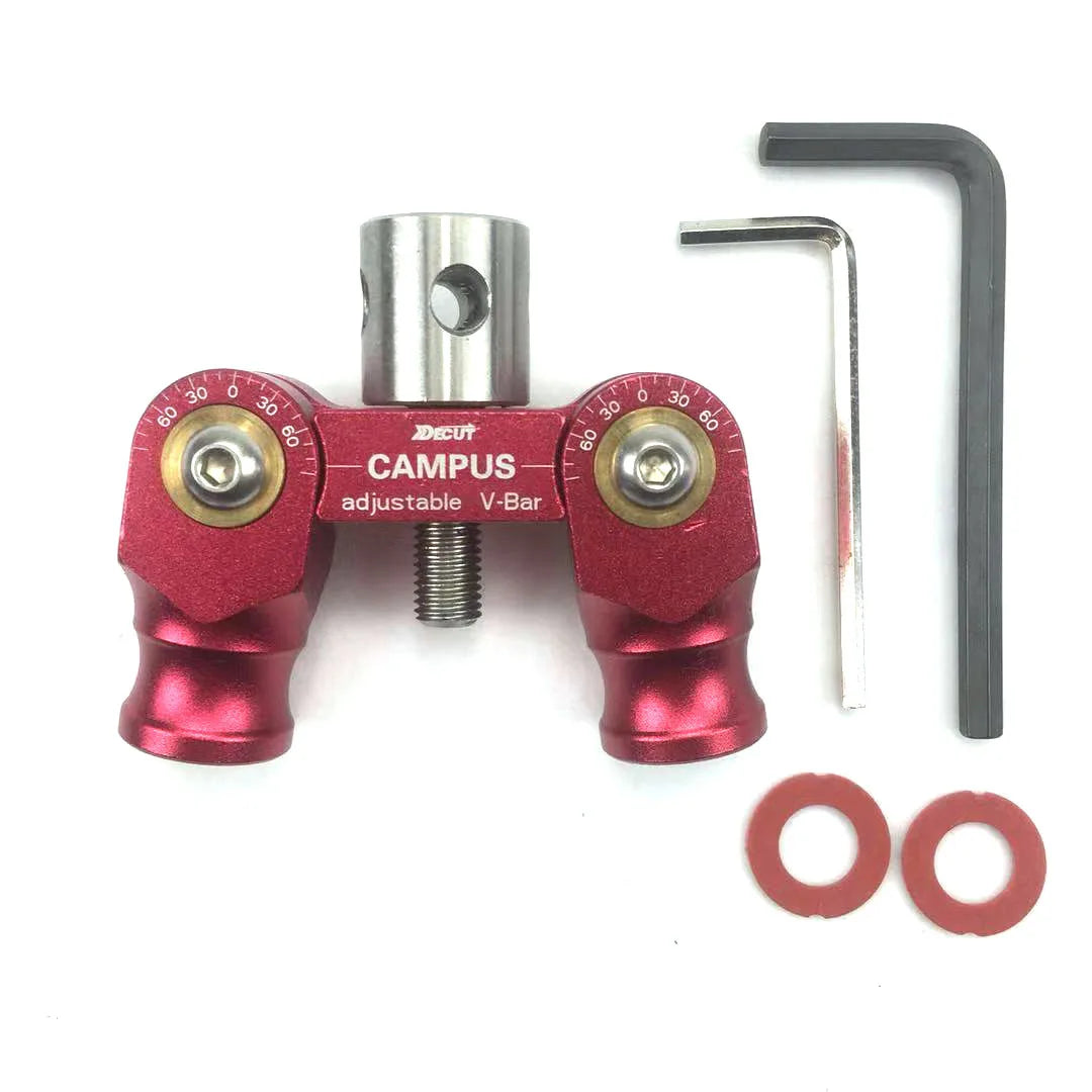 DECUT Archery V-Bar-Stabilisator-Komponenten, doppelte V-Bar, verstellbare Balance-Stange, stoßfeste Stangenverbindungs-Basis