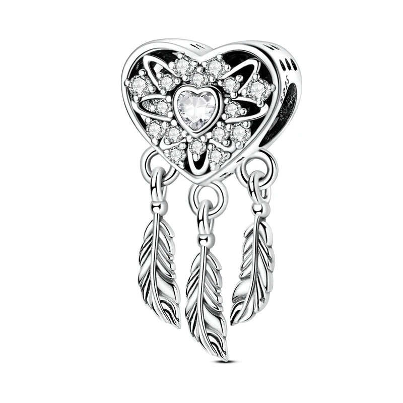 Klassische Kronen-Schädelperlen aus 925er-Sterlingsilber und Rosenpistolen-Anhänger, passend für Armbänder, exquisite Halsketten, Schmuck, Geschenke