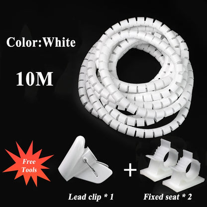 10 Mt/los Wicklung Rohr 8/10/12/16/22mm Draht Veranstalter Kabel Schutz Hülse Rohr schutz Hülse Spirale Wrap Wickel Protector