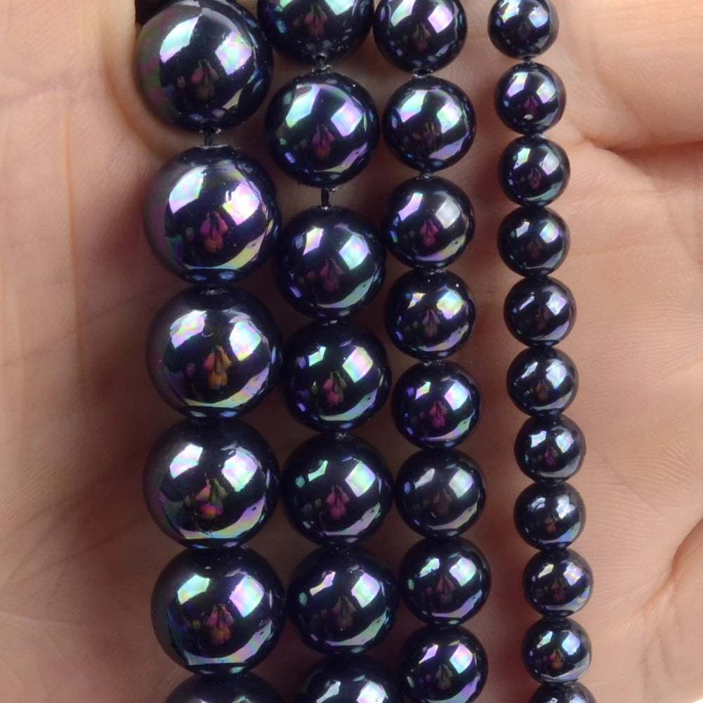 Natürliche Stein Perlen 6 8 10 12mm Schwarz Gold Farbe Linie Achate Runde Perlen Für Schmuck Machen DIY handgemachte Armband Halskette 15''