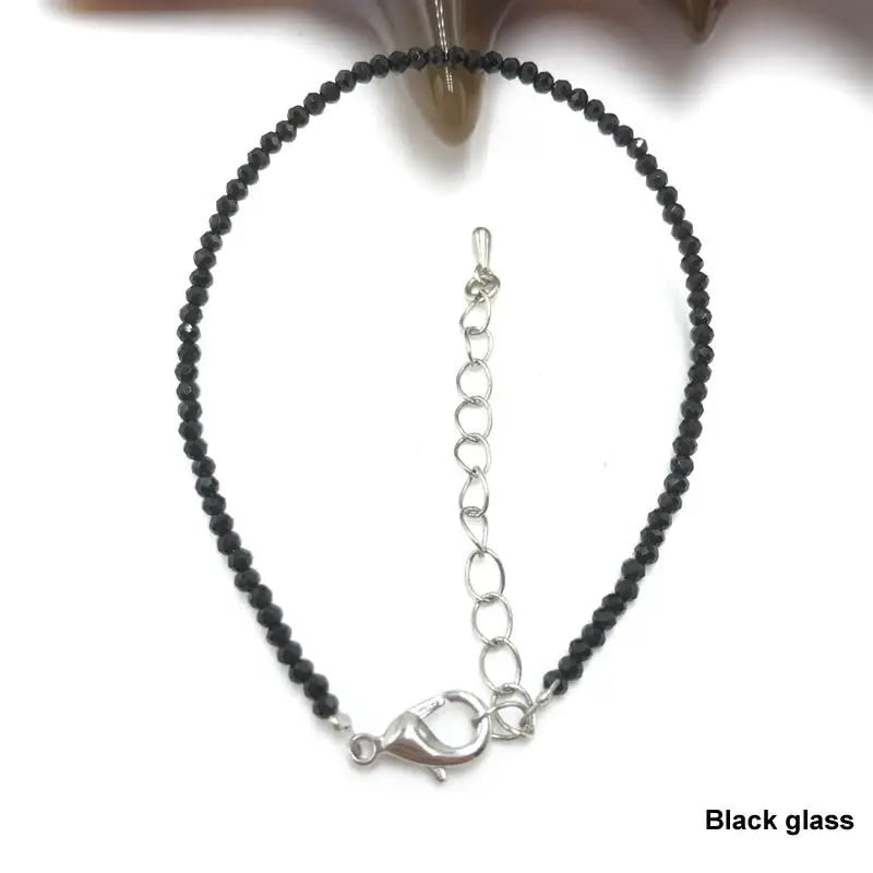 High Quality Natural Stone 2-3mm Handmade Micro Faced Beads Women's Agate Crystal Zircon Bracelet Jewelry Gift