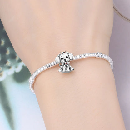 Exquisiter 925 Sterling Silber Panda Chamäleon Waschbär, Koi Welpen Tier-Anhänger Passend für DIY Armband Halskette Premium Party Geschenke