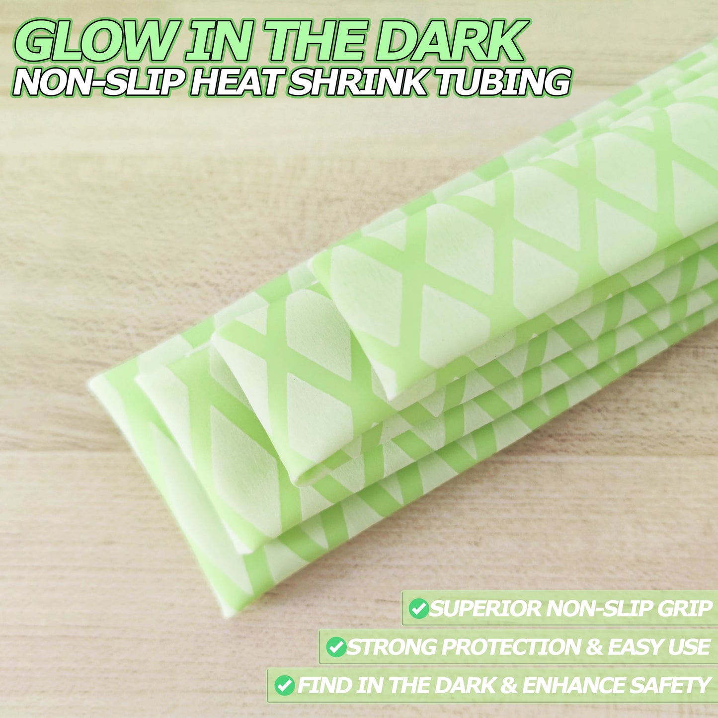 1Pcs Fluoreszenz Schläuche Anti Slip Schrumpf Schlauch Schrumpfung Verhältnis Für Angelrute Oder DIY Elektrische Isolierung