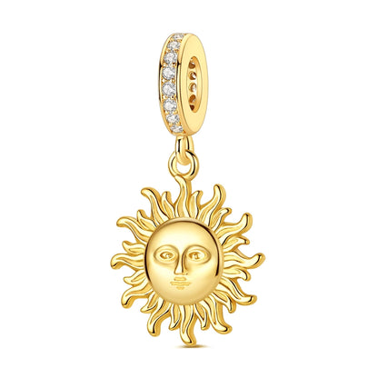 Heißer Verkauf 925er Sterlingsilber Löwenperlen & Chamäleon Baumeln Charm Fit Schlangenarmband Boutique Halskette Goldener Anhänger Geschenk