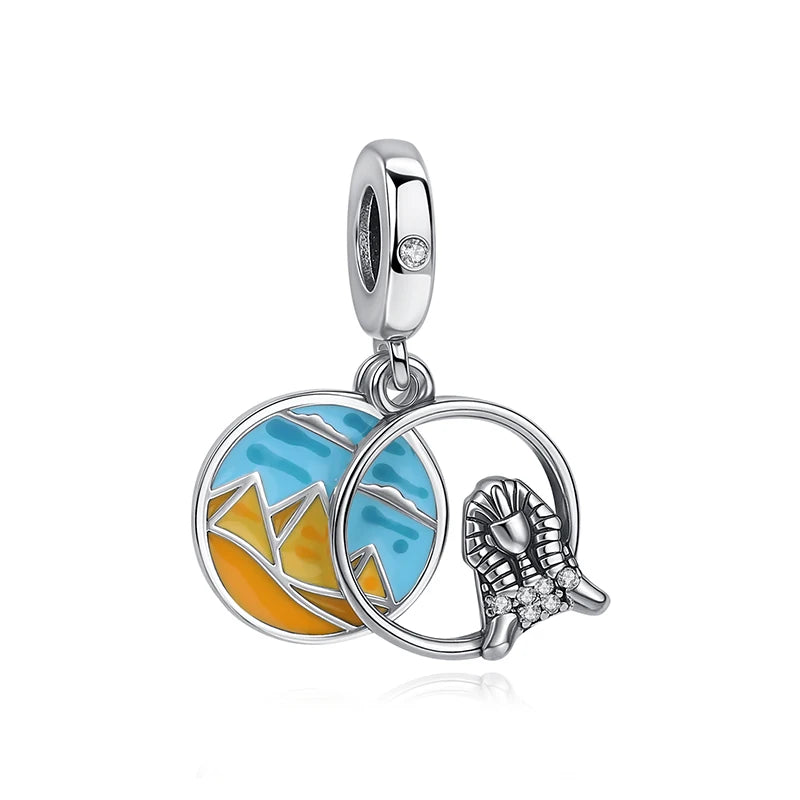 Original 100% 925 Sterling Silber Charm Bead Reise Taxi Motorrad Riesenrad Charms Fit Pandora Armbänder Frauen Diy Schmuck