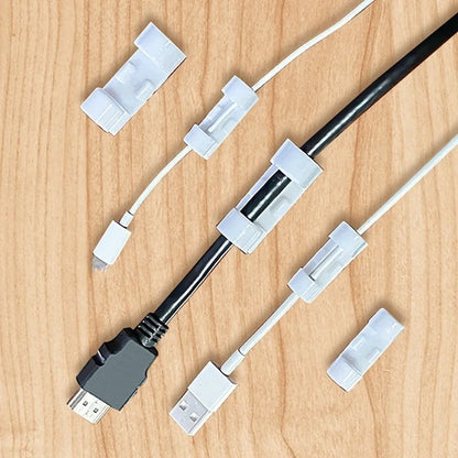 20 stücke Kabel Organizer Clips Kabel Clips Management Kabel Organizer ABS Draht Kabel Halter USB Lade Daten Linie Schutz