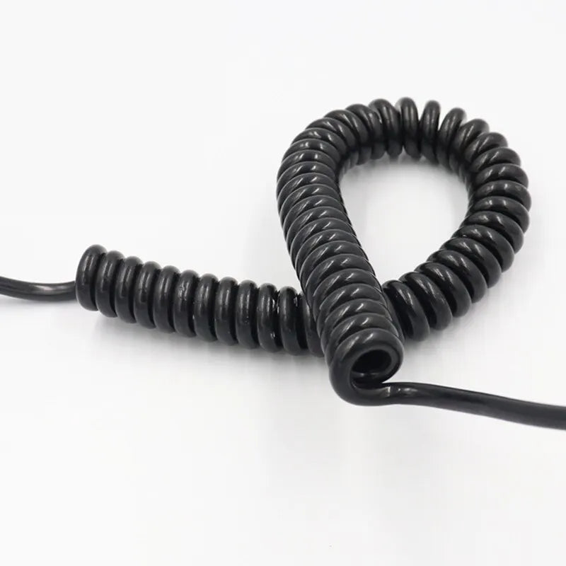 PU frühling kabel draht 5 core 15 13 20 18 17 awg stretch 1 2 3 4 5 6 7 8 9 10 11 12 13 14 15 meter spirale teleskop draht
