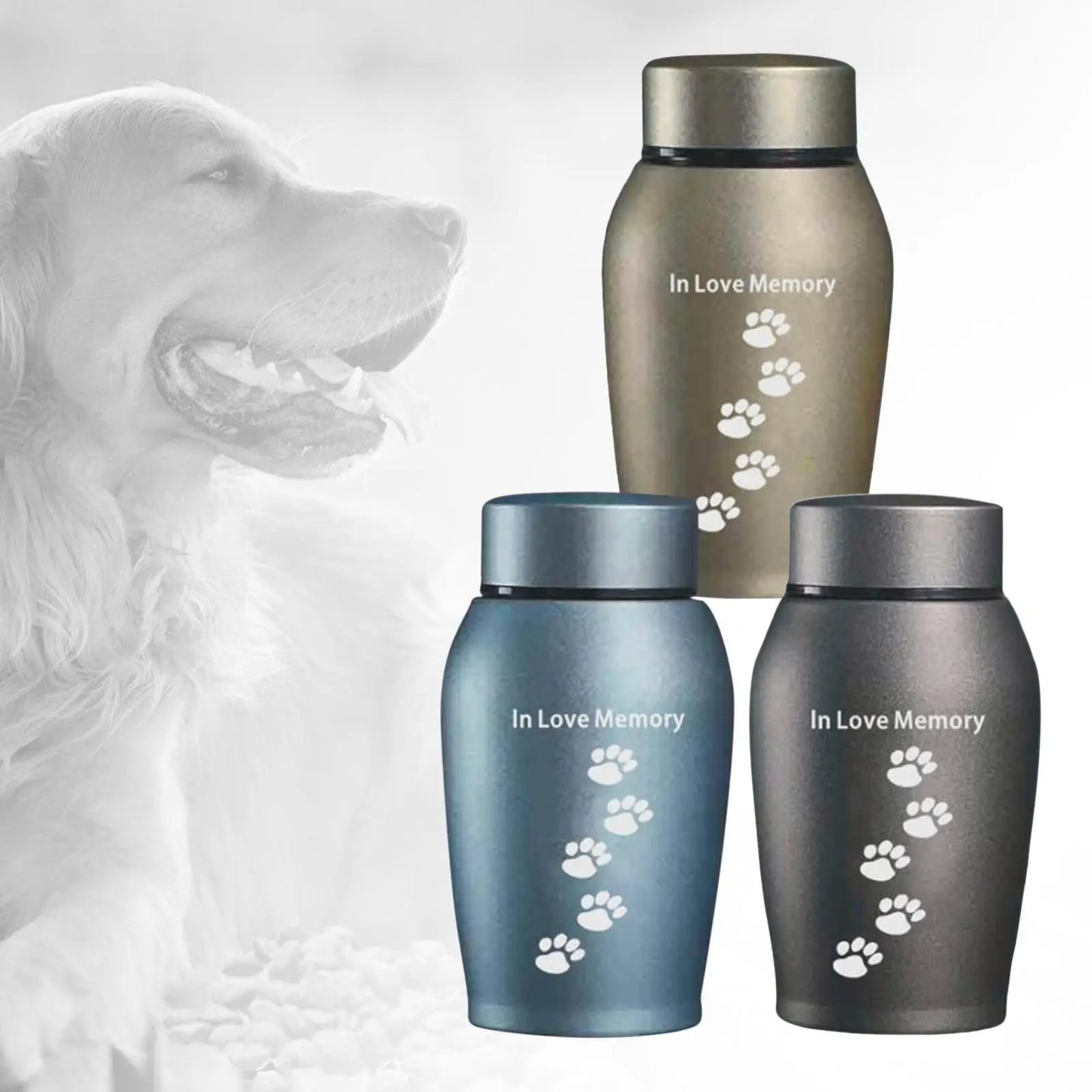 Cremation Memorial Urn, Unforgettable Loose Memorial Urn for Pets, Gift, Funeral, Cremation Urn, Storage, Pet Urns for Dogs, Ashes, Keeps Memories